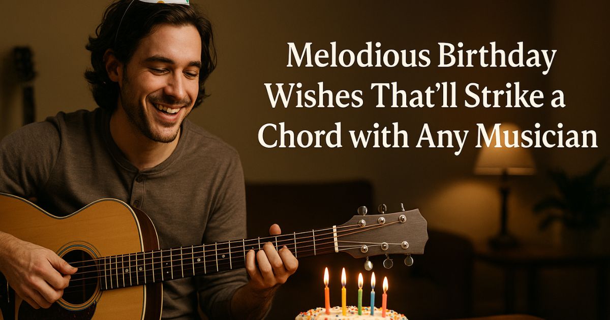 190 Melodious Birthday Wishes That'll Strike a Chord with Any Musician