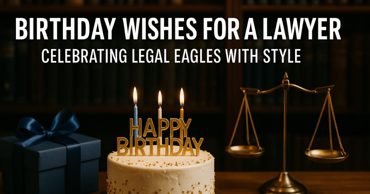 200 Birthday Wishes for a Lawyer- Celebrating Legal Eagles with Style