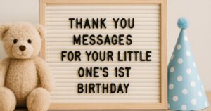 90 Heartwarming Thank You Messages for Your Little One’s 1st Birthday