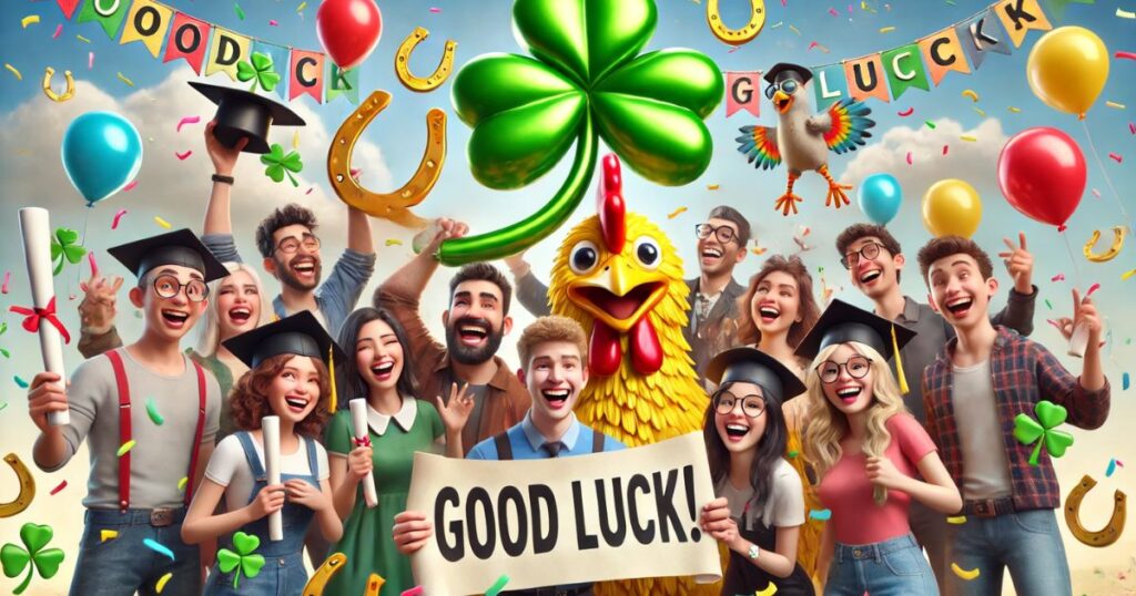 Funny and Light-Hearted Good Luck Wishes