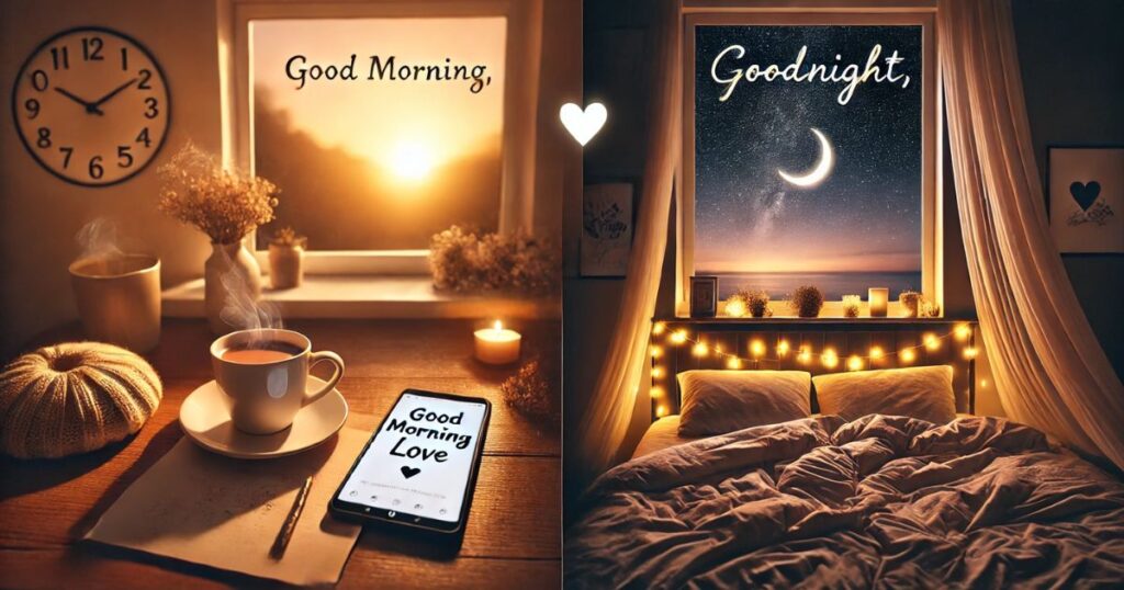 Good Morning and Goodnight Love Messages