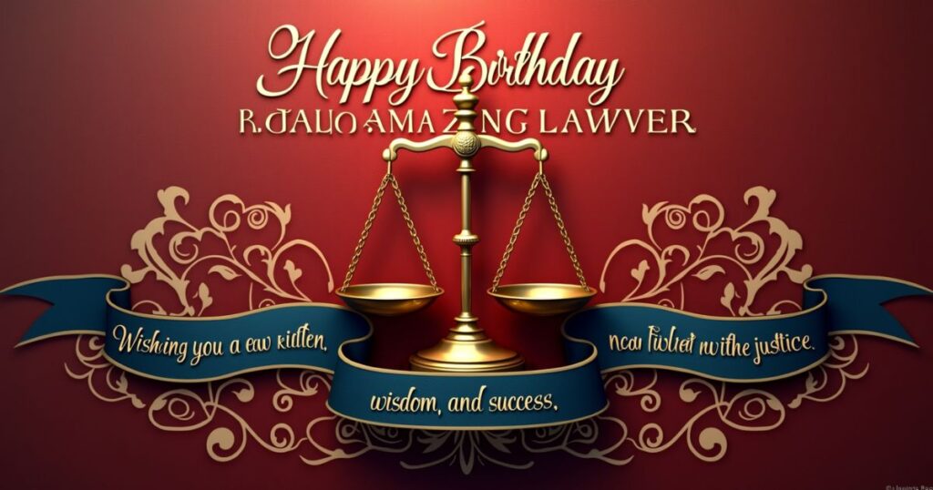 Heartfelt and Sincere Birthday Wishes for Lawyers