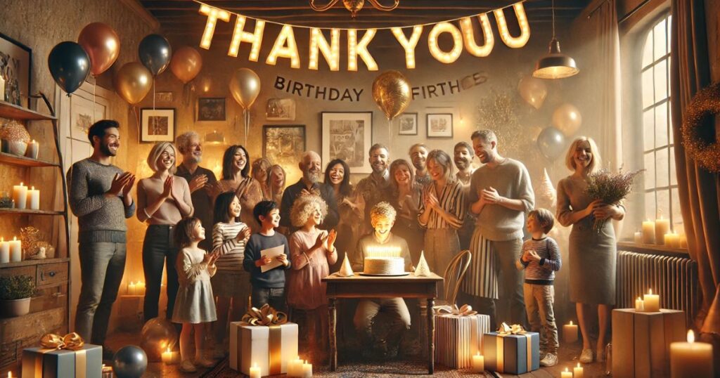 Thank You Birthday Message to Family and Friends