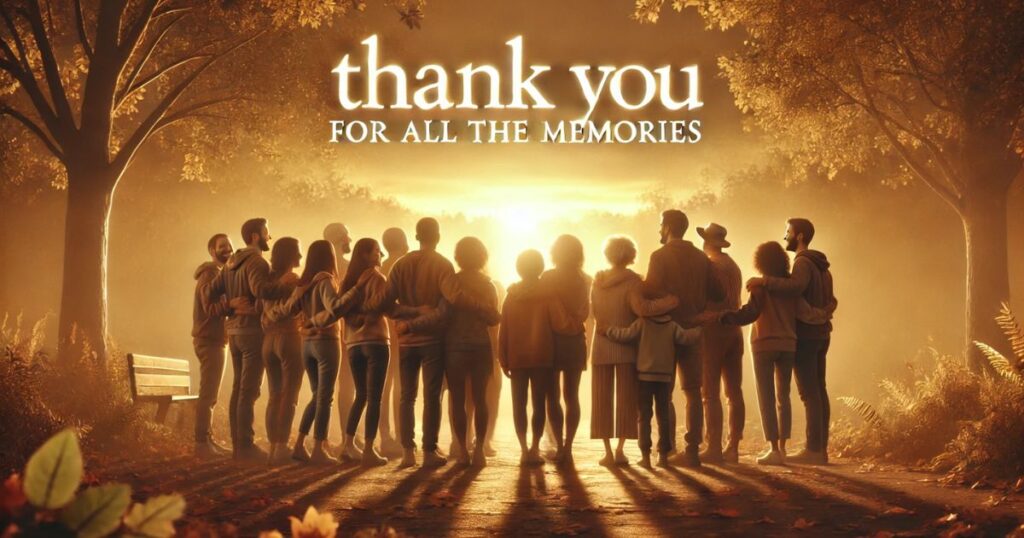 Thank You for All the Memories Messages