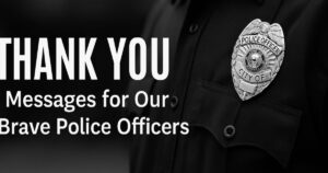 100 Powerful "Thank You" Messages for Our Brave Police Officers