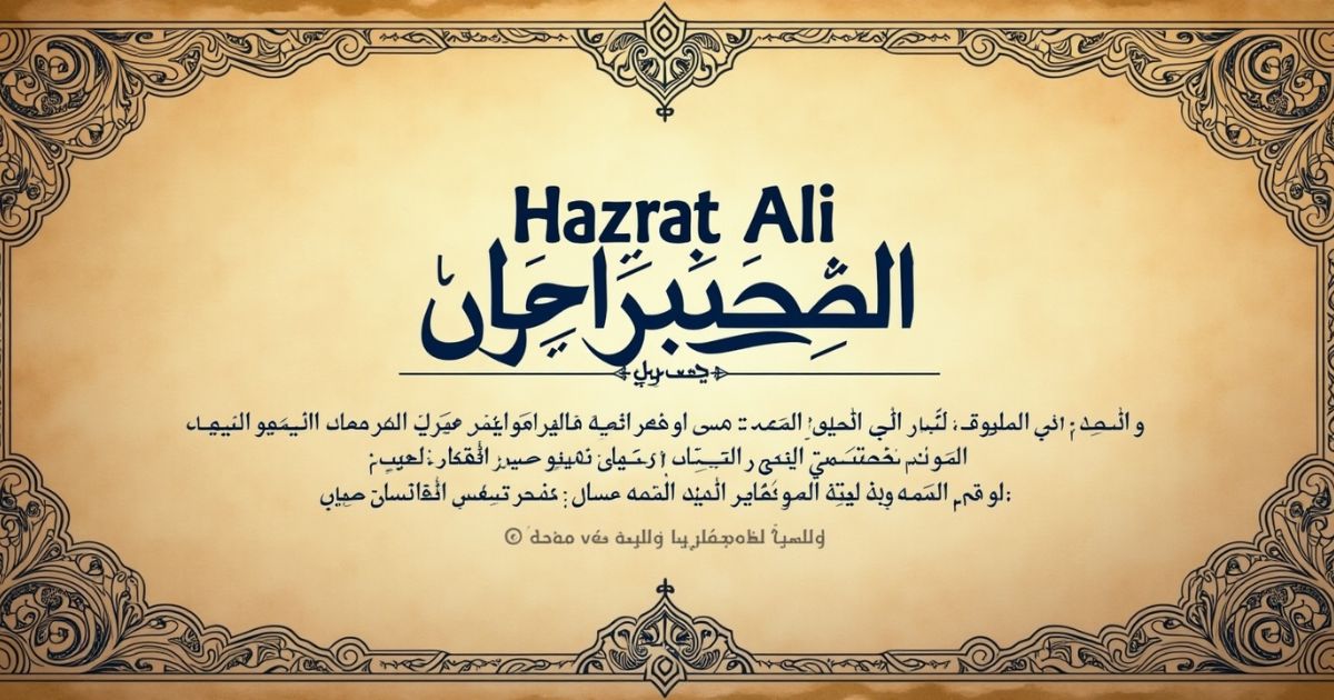 25 Hazrat Ali Quotes in Urdu – Best Quotes of Hazrat Ali