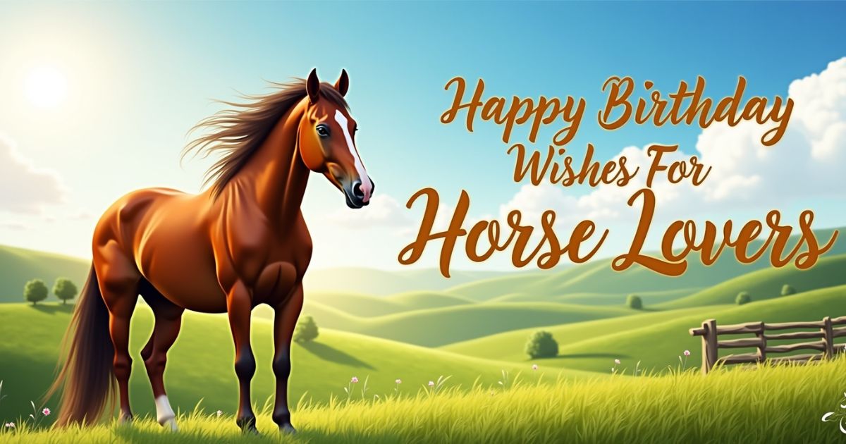90 Birthday Wishes For Horse Lovers