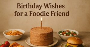 Birthday Wishes for a Foodie Friend