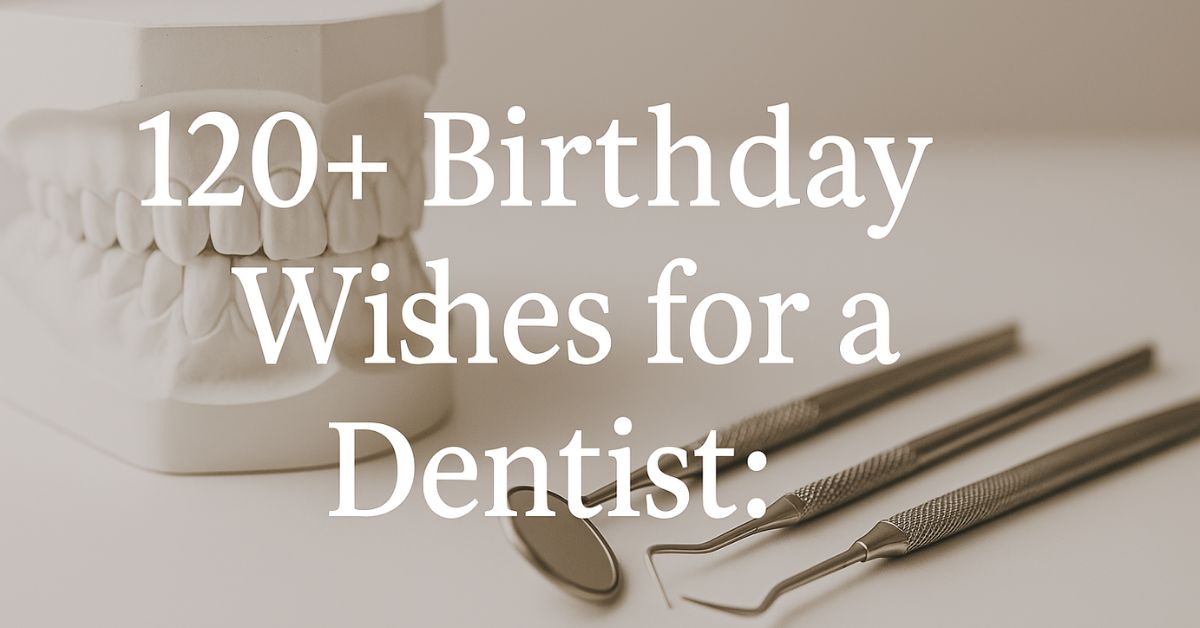 Birthday Wishes for a Dentist