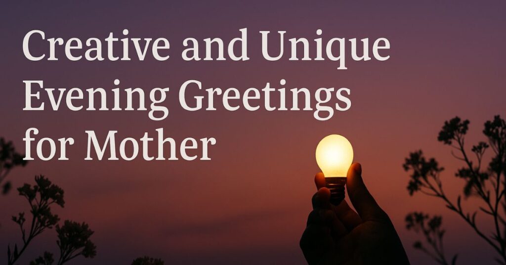Creative and Unique Evening Greetings for Mother
101 Warm Good Evening Messages for Mother