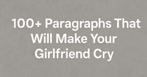 Make Your Girlfriend Cry