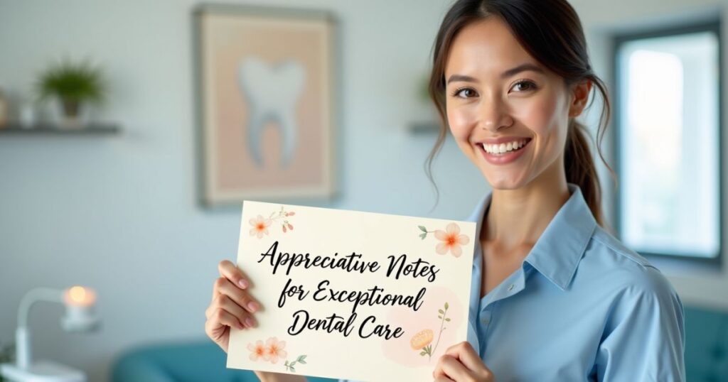 Appreciative Notes for Exceptional Dental Care