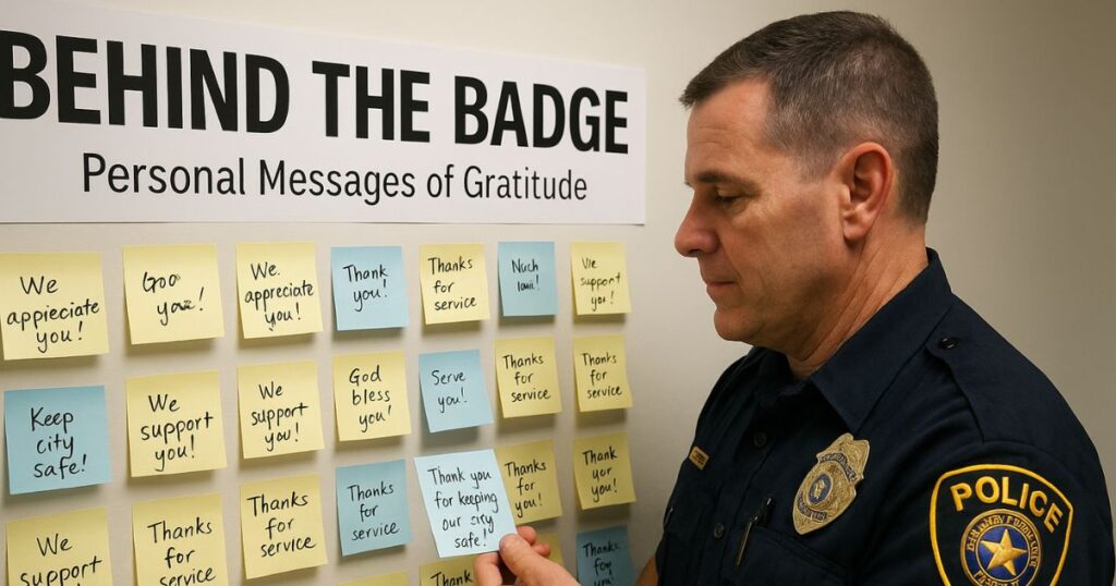 Behind the Badge: Personal Messages of Gratitude