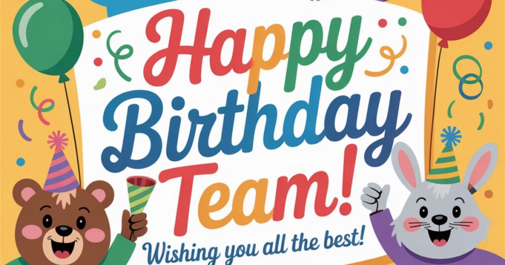Group Birthday Wishes from the Team