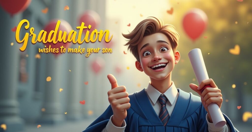 Inspirational Graduation Wishes to Motivate Your Son