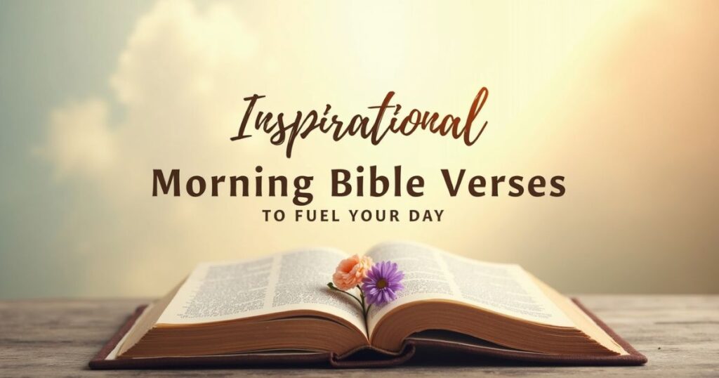 Inspirational Morning Bible Verses to Fuel Your Day