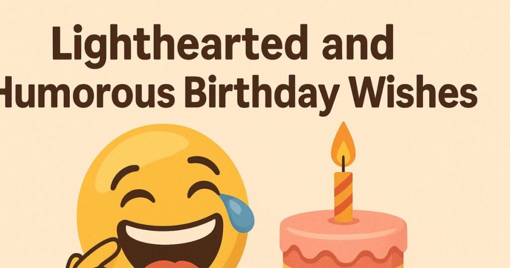 Lighthearted and Humorous Birthday Wishes