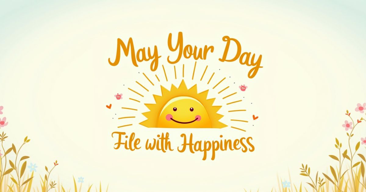 “May Your Day Be Filled with Happiness” Quotes (30 Options)