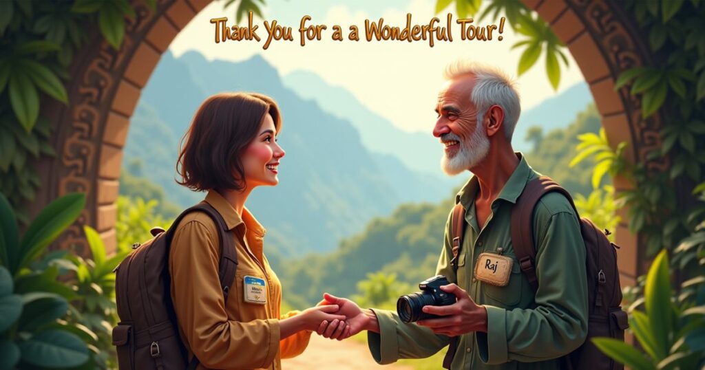 Thank You for a Wonderful Tour, Guide