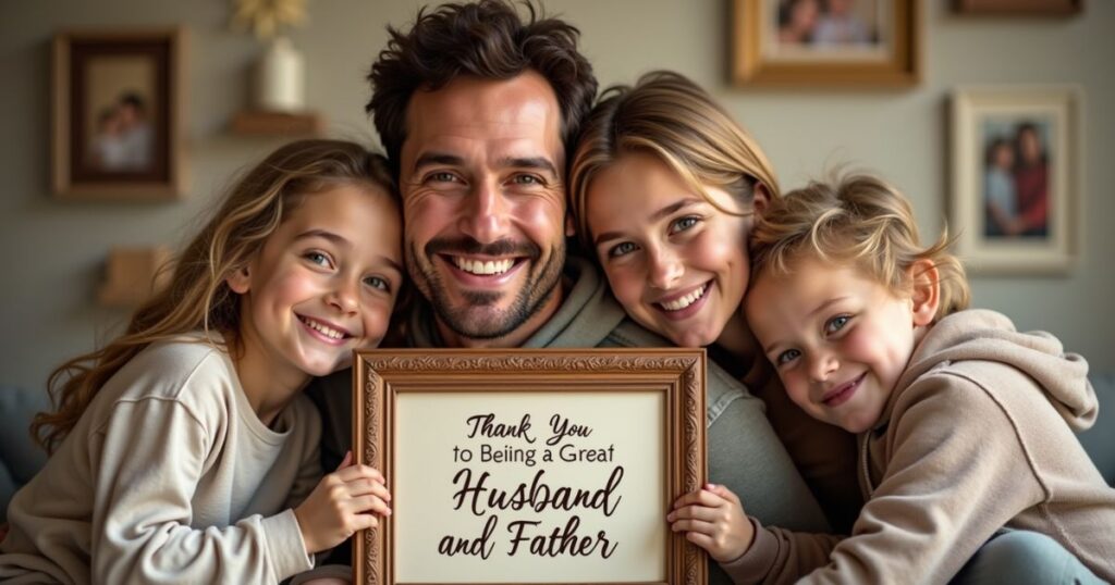 Thank you for being a good provider to our family
