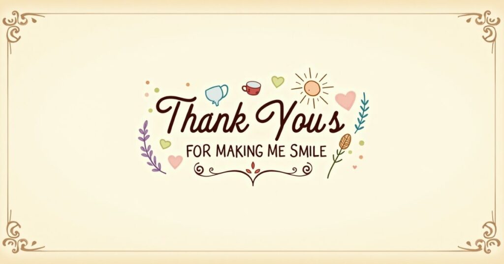 Thank You For Making Me Smile Quotes