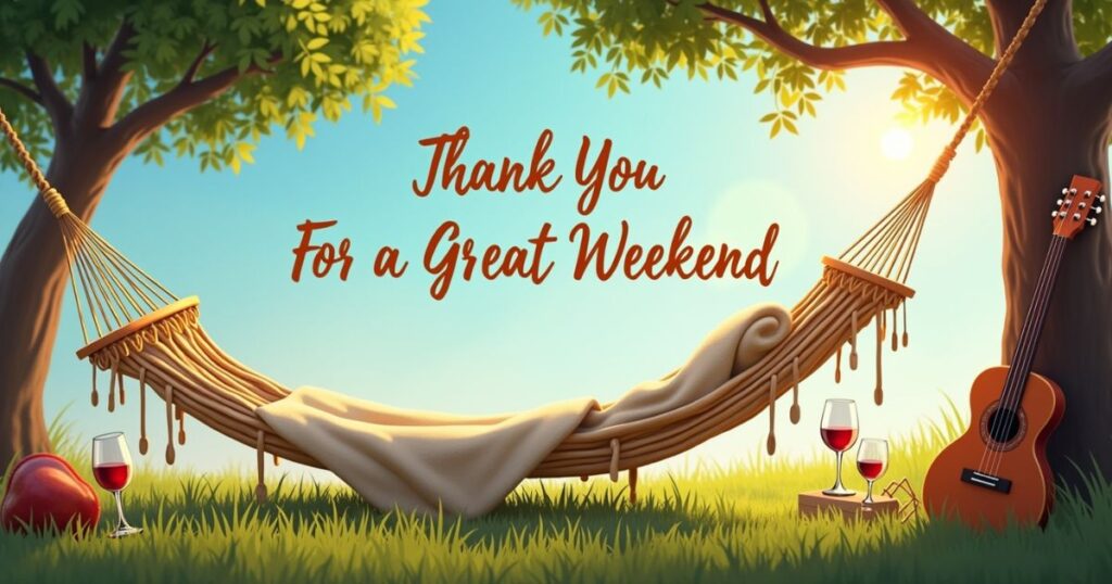 Thank You Quotes For a Great Weekend