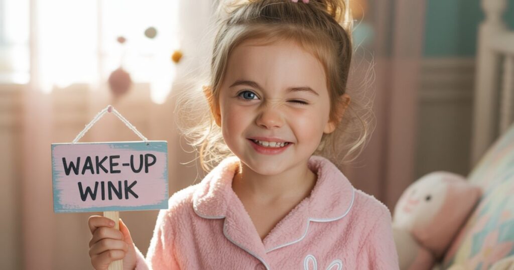 The Playful Wake-Up Wink