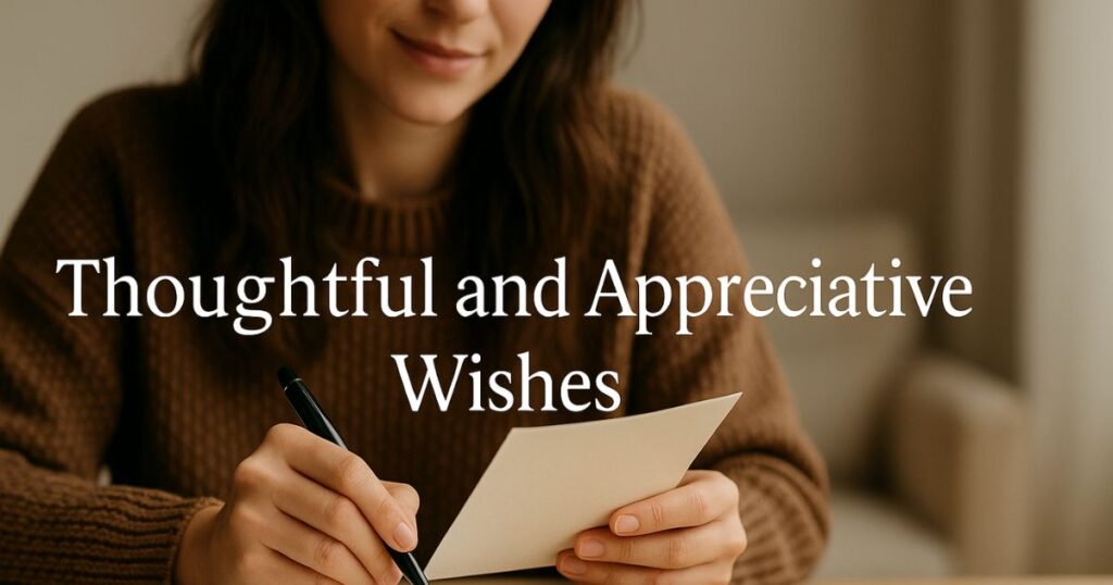 Thoughtful and Appreciative Wishes