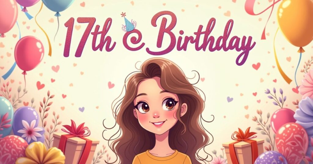 17th Birthday Wishes For Girls