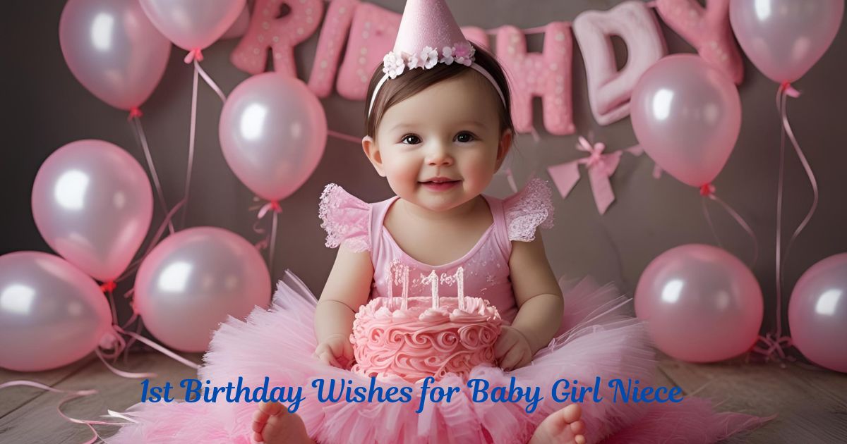 1st Birthday Wishes for Baby Girl Niece