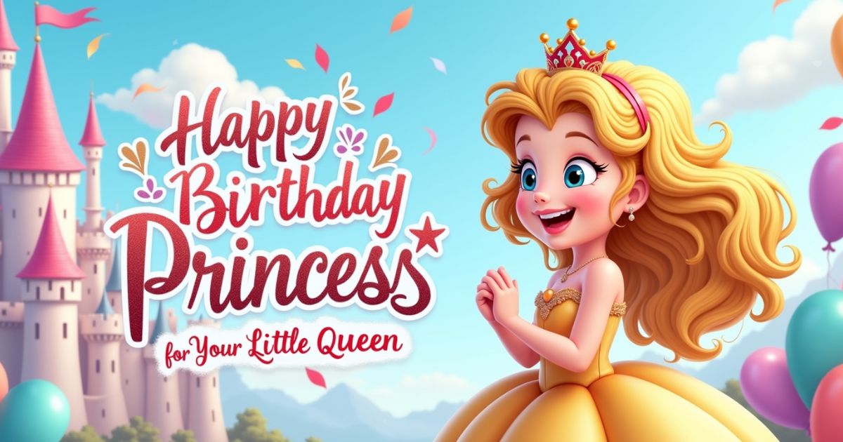 Happy Birthday Princess Wishes for Your Little Queen