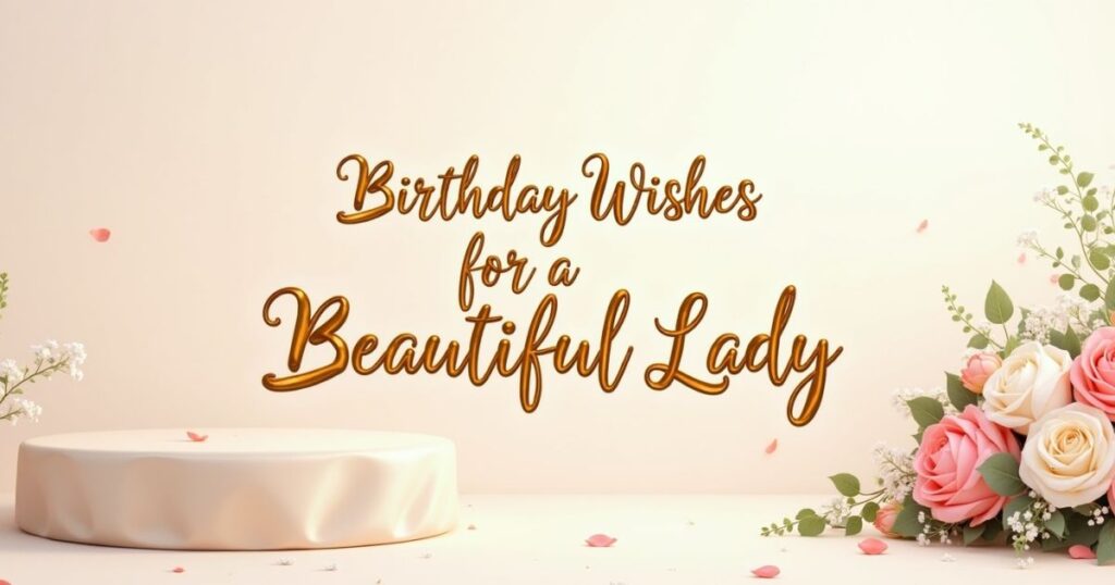 Birthday Wishes for a Beautiful Lady