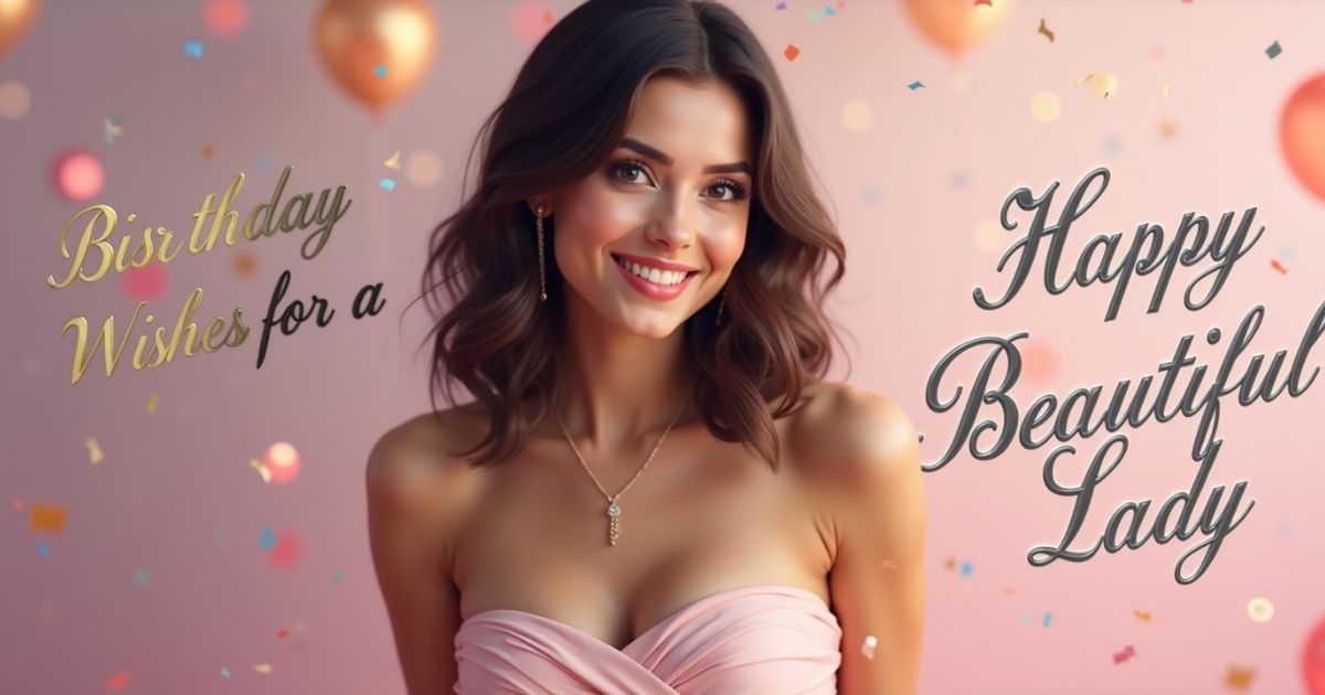 Birthday Wishes for a Beautiful Lady