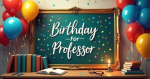 Birthday Wishes For Professor