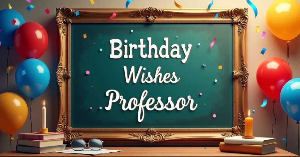 Heartfelt Birthday Messages for Professor