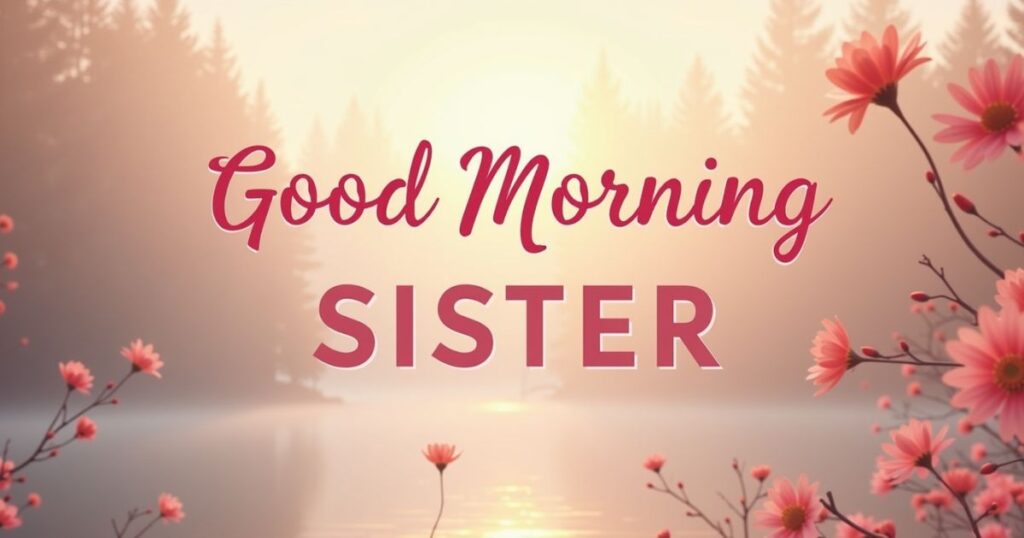 Motivational Good Morning Quotes for Sister